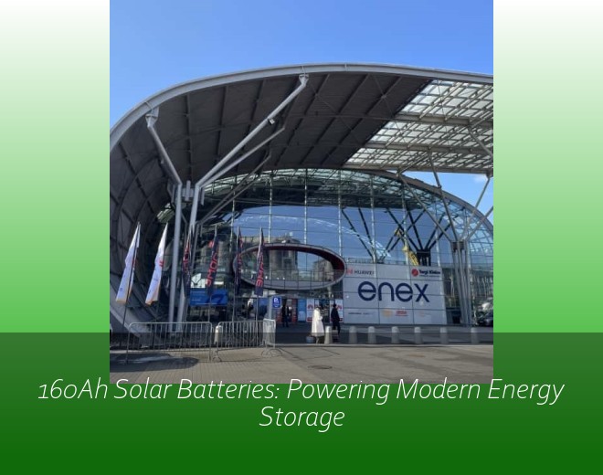 160Ah Solar Batteries: Powering Modern Energy Storage